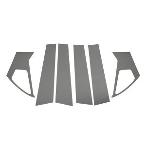 Nissan Juke Pillar Trims - Omac - S.Steel - Gloss Dark - 2011-2017